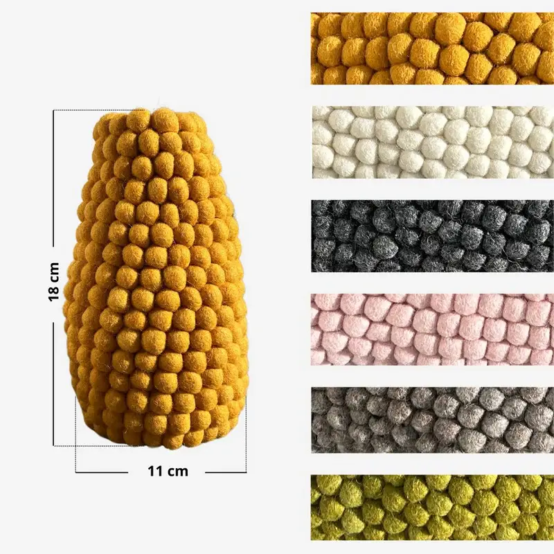 New Heidi - Wholesale Vase - Felt flower vases - New Heidi handmade creation2