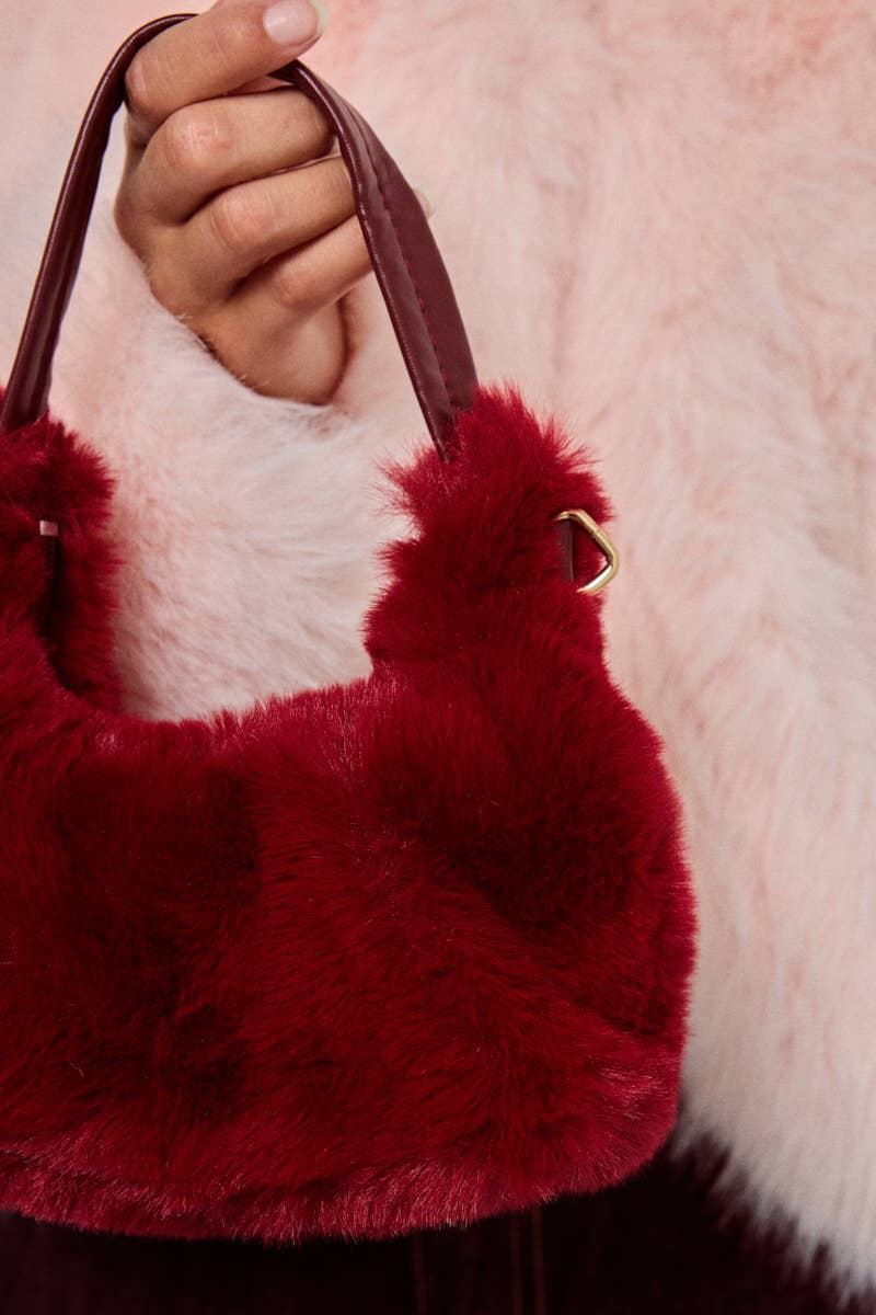 BYREN | ÉLINE L'ATELIER - Wholesale Top Handle Bag - Women's - Faux fur bag CY302JHUI6