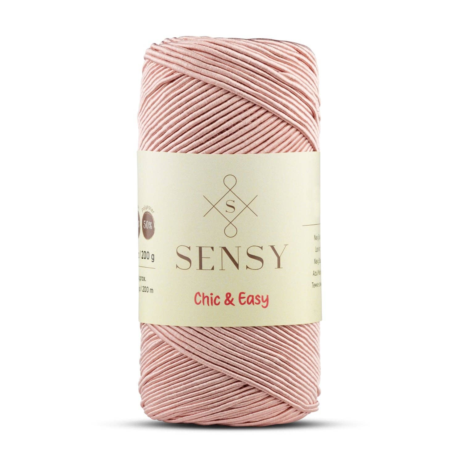 Sensy - Wholesale Yarn - Sensy Premium Chic & Easy 1.5mm 218 Yards 50% Cotton 50% Polyester Rope Crochet Bag Cord Crochet Thread16