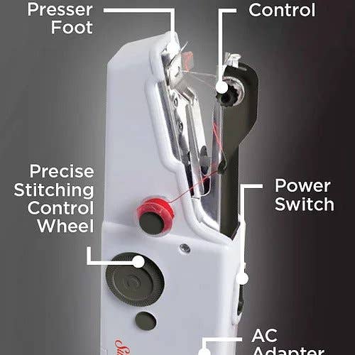 Smartek USA Inc. - Wholesale Craft Tool - Sunbeam Cordless Handheld Sewing Machine Black2