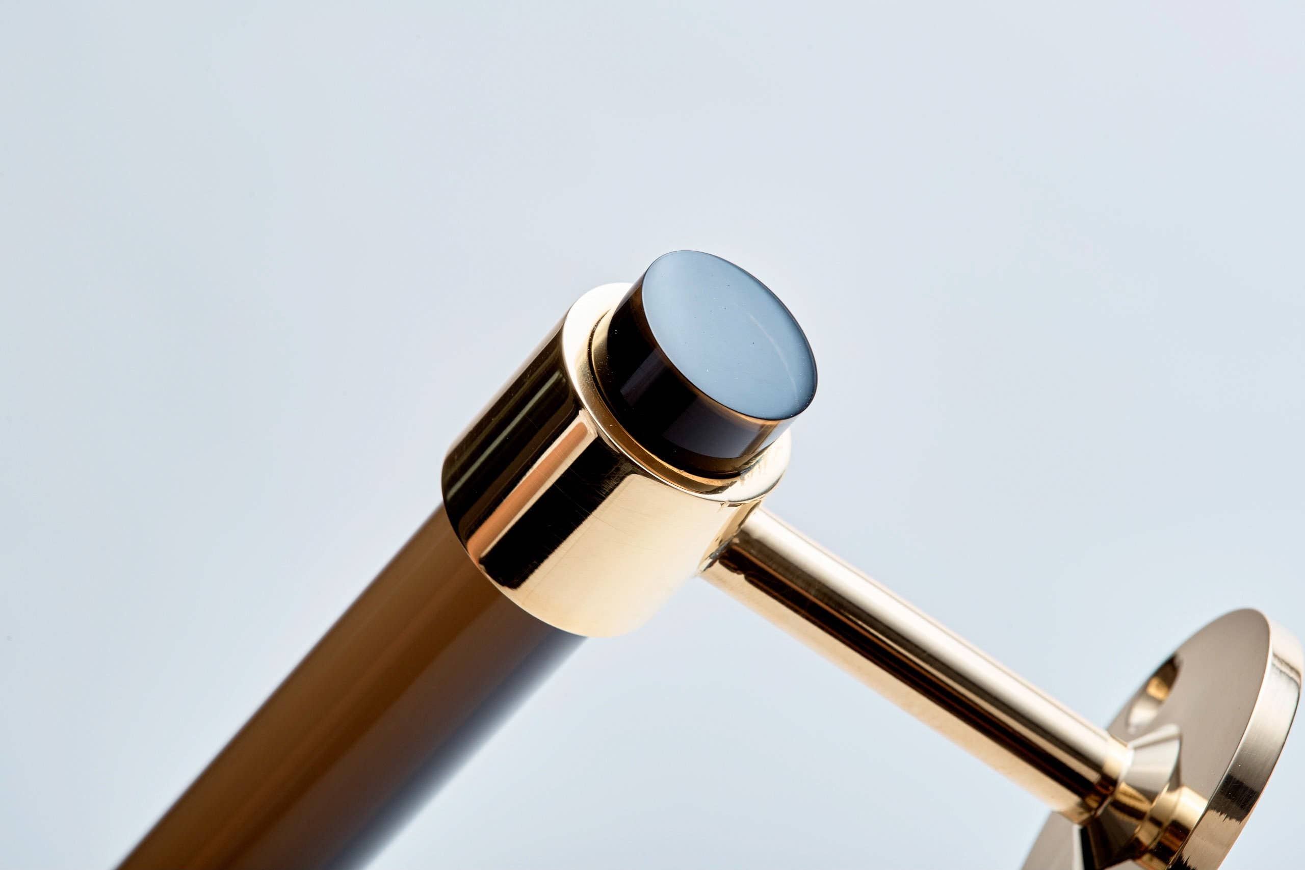 LuxHoldups - Wholesale Towel Holder/Hanger - Lucite and Brass Towel Bar with Solid Brass Hardware1