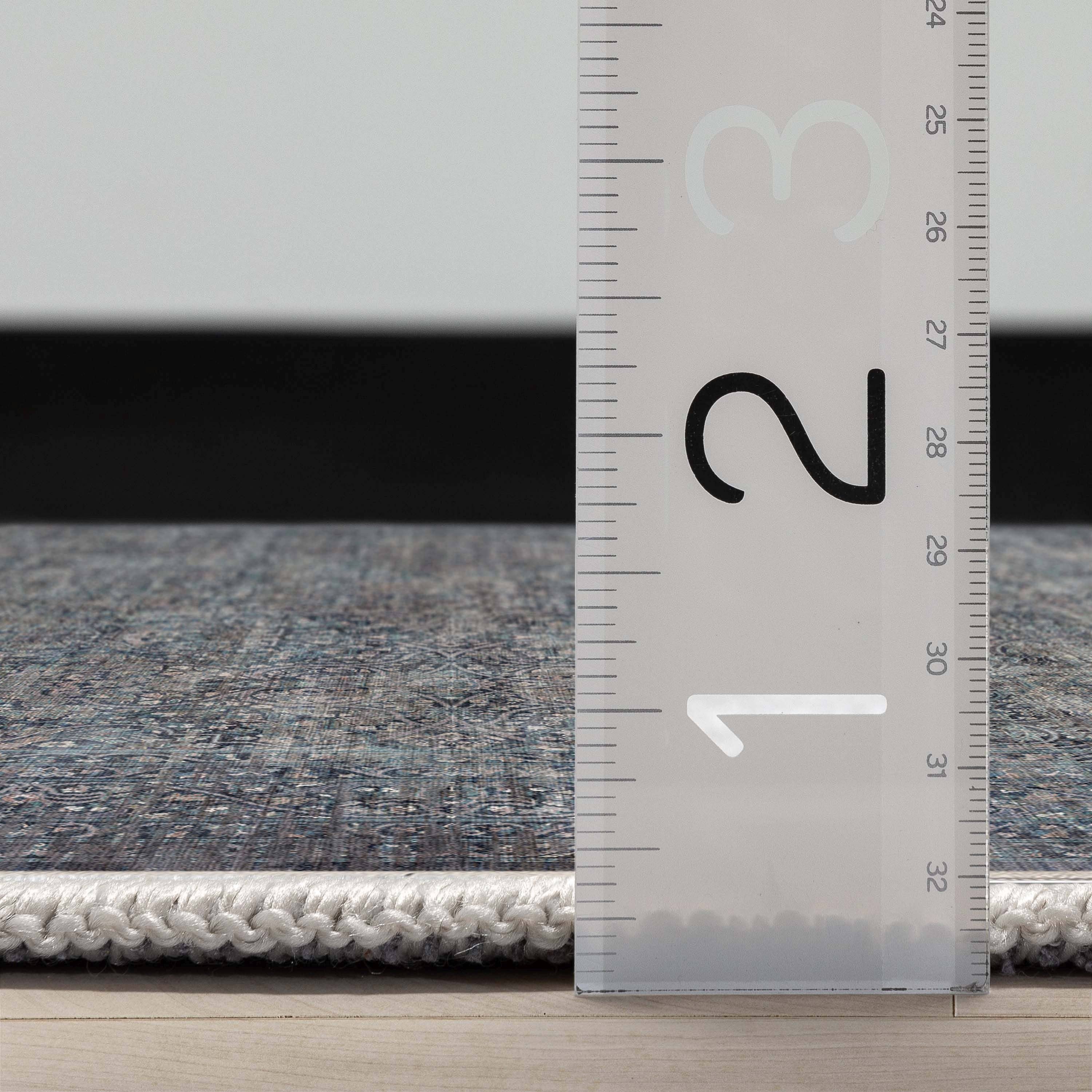 Well Woven - Vente Tapis - Tapis à tissage plat bleu oriental persan vintage Juliette4