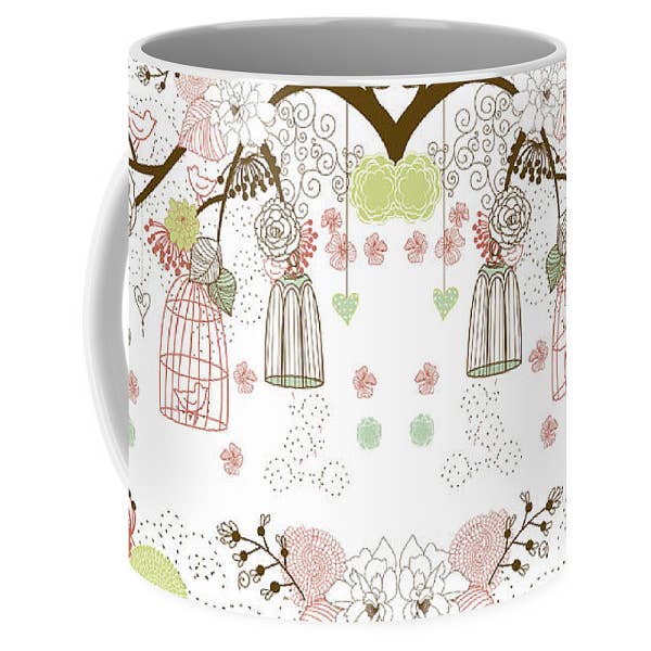 TASSE À CAFÉ - TASSE À CAFÉ « THE FANTASTIC BIRDS AND FLOW » pour la vente par sorayadapuzzostore