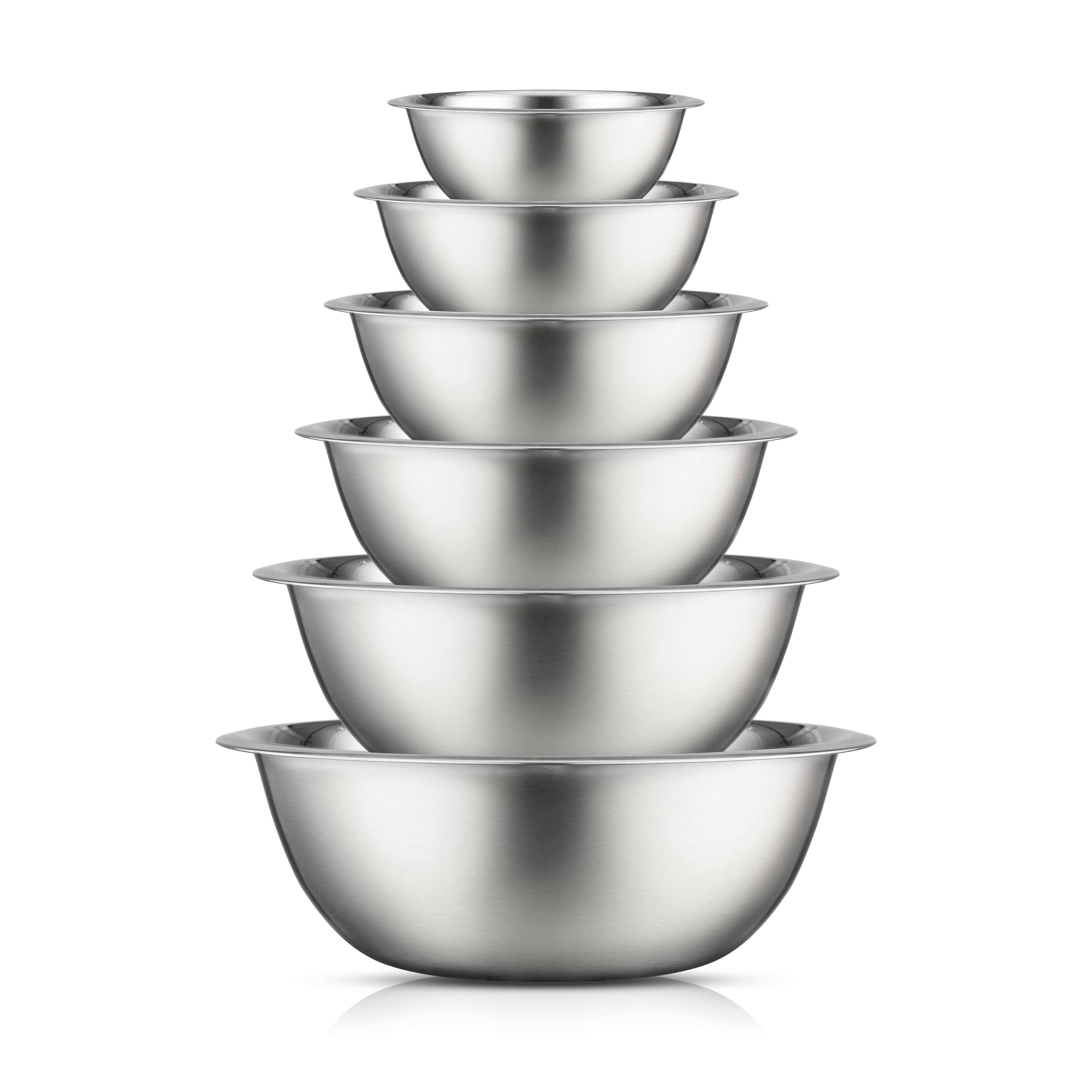 JoyJolt - Wholesale Mixing Bowl - Stainless Steel Kitchen Mixing Bowls Set - 6 Pieces0