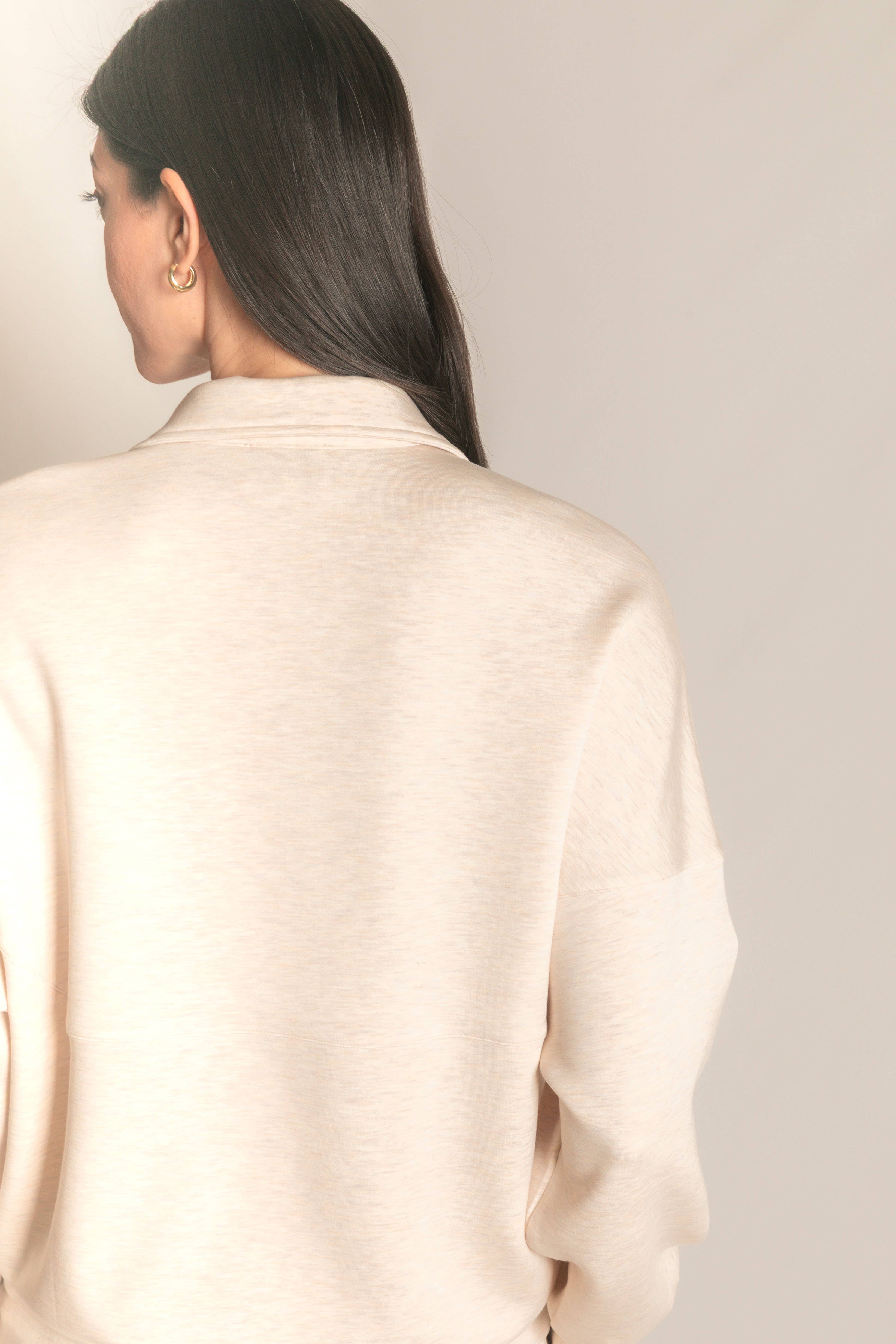 P. CILL - Vente Sweat-shirt – femme - Pull zippé P. CILL Butter en modal73