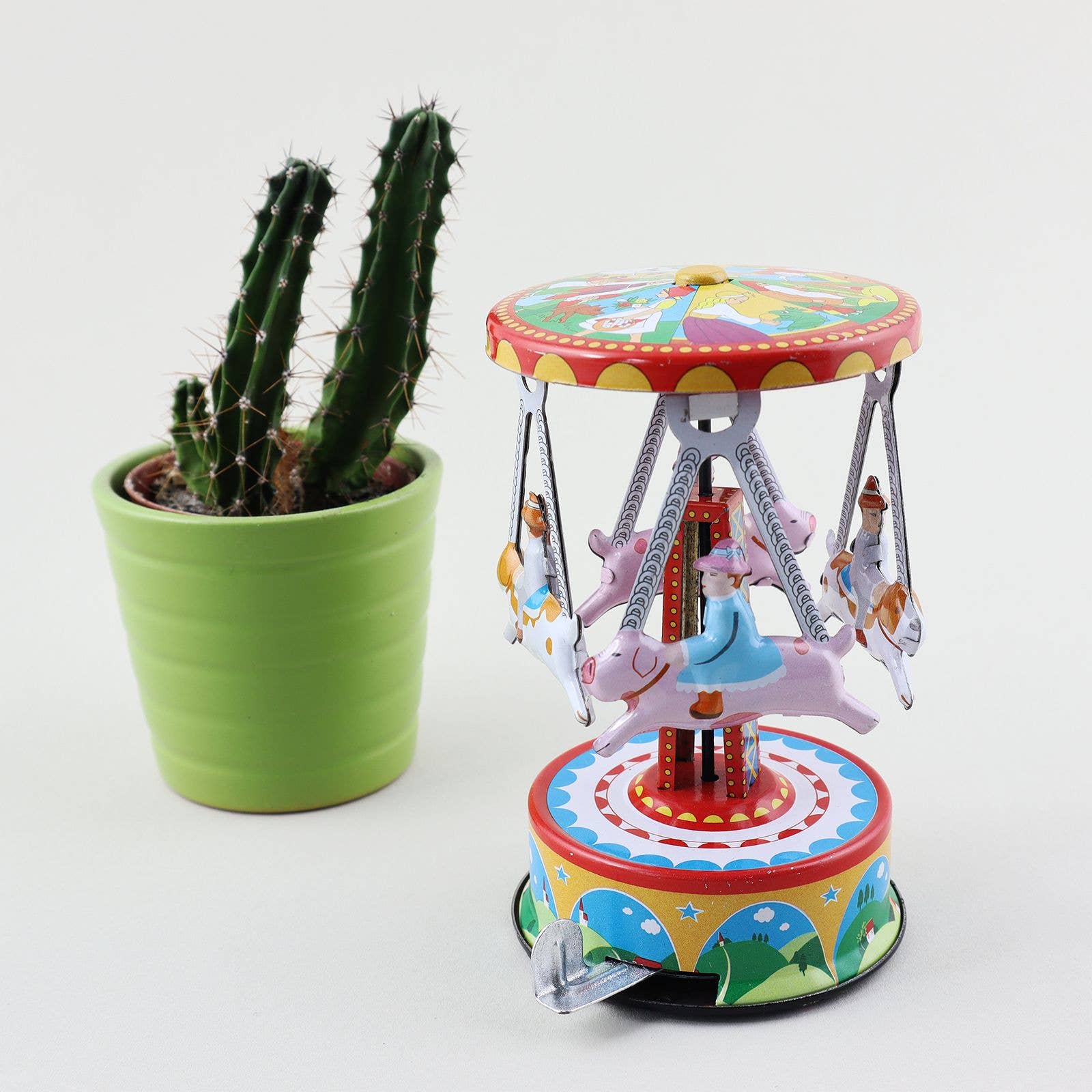 Tribal Trade GmbH – wholesale Classic toy – Kids – Pigs and dogs carousel toy6