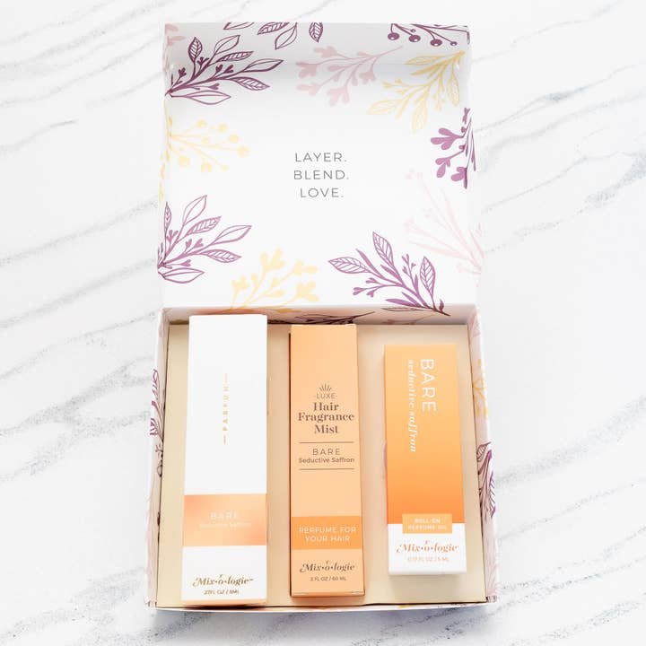 Bare (seductive saffron) | Perfume Party Gift Set for wholesale by Mixologie
