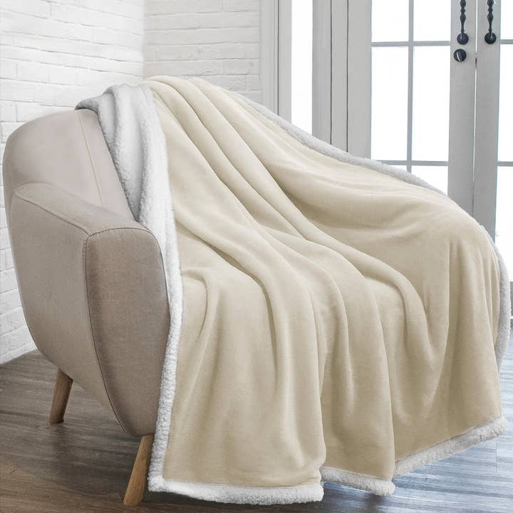 Pavilia - Vendita all'ingrosso Plaid - Coperta in pile Sherpa Premium