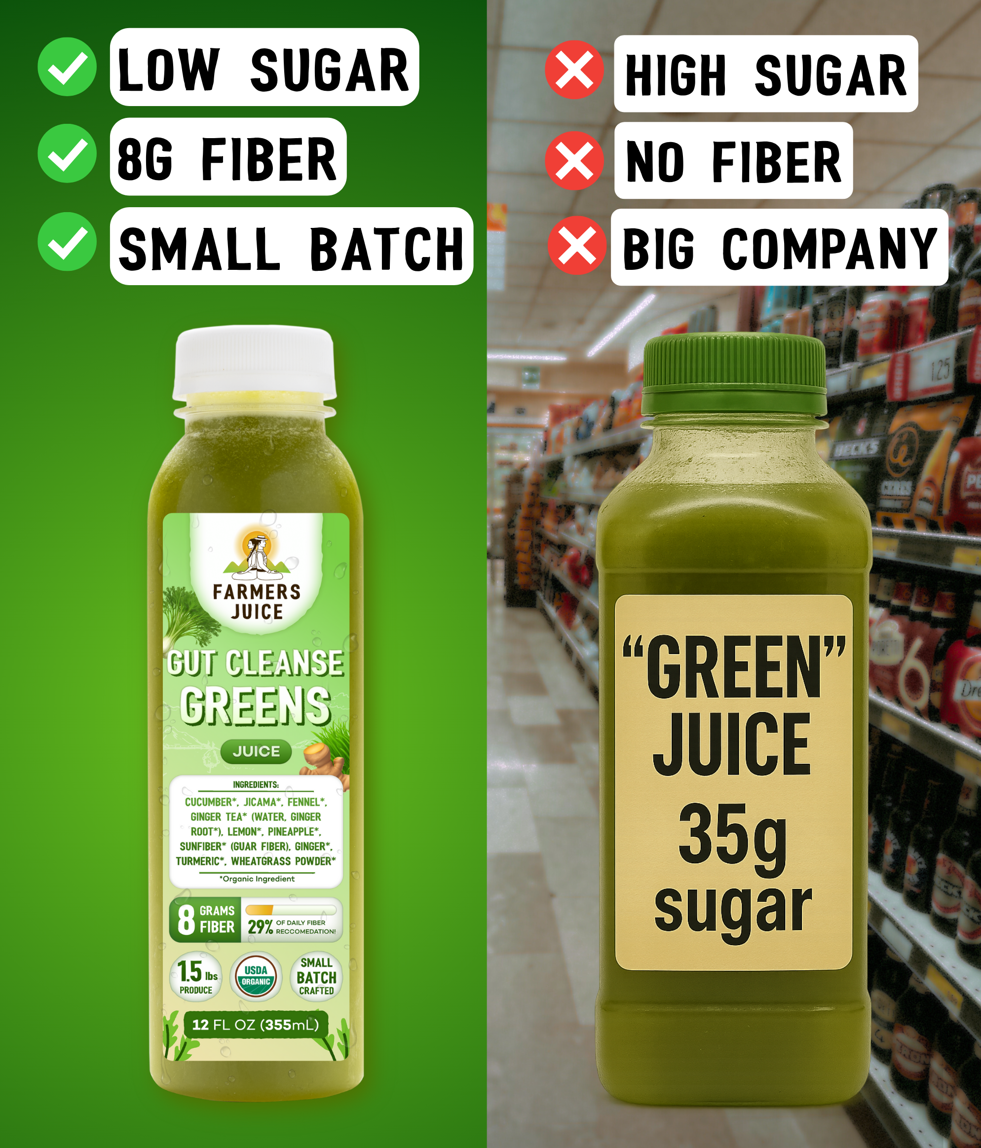 Farmer's Juice - Wholesale Wellness Juice/Tonic - Watermelon Hydration | 18 Juices9