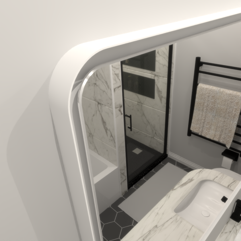 39F Inc. - Wholesale Wall Mirror - 48"X36" Rectangular Dimmable Anti-Fog LED Bathroom Mirror6