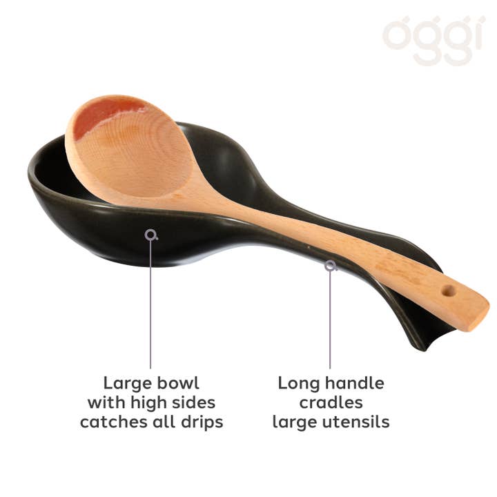 Oggi - Wholesale Spoon Rest - Spoon Rest Ceramic (8.5" x 4.5")10