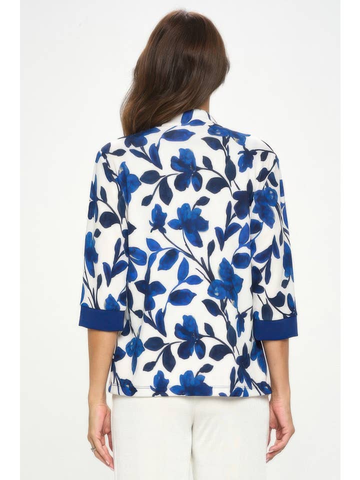 CC Wholesale Clothing - Wholesale Jacket - Women's - Damboru Print Contrast Jacket4