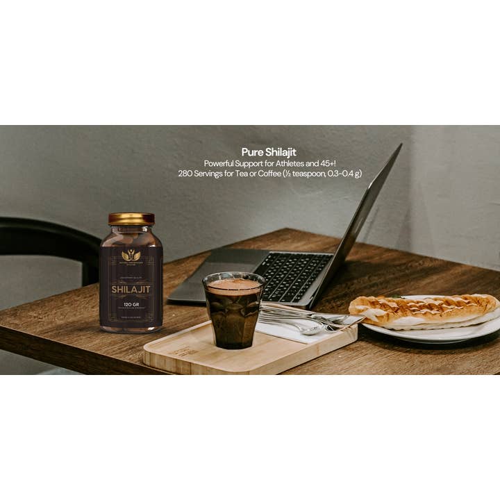 Natural performance boost supplements - Wholesale Protein/Superfood Powder - Certified Pure Shilajit Tea – 280 Servings of Tea or Coffee1