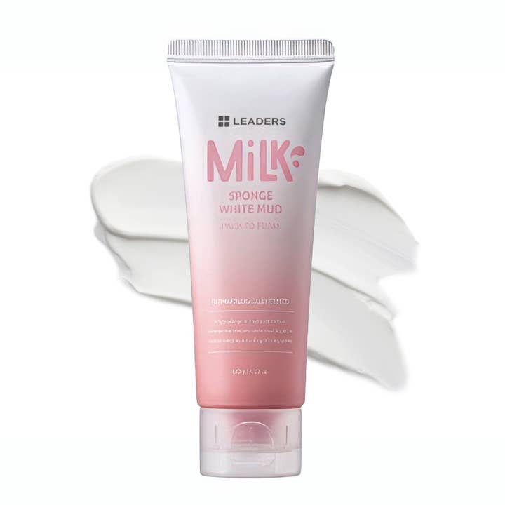 Leaders Milk Sponge White Mud Pack to Foam for wholesale by Leaders Cosmetics USA