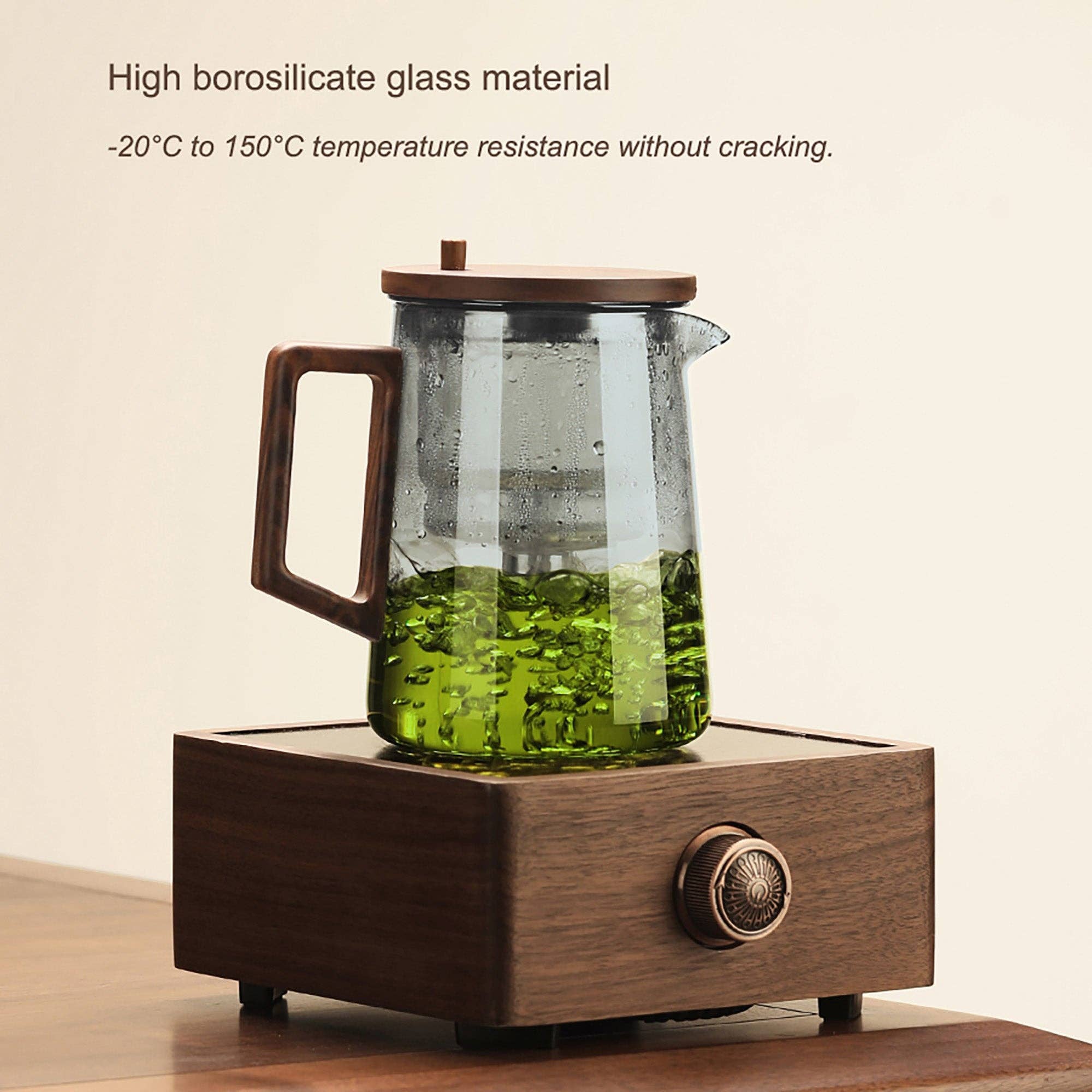 MinoCraft - Wholesale Tea Pot - Glass teapot with infusion time control function6