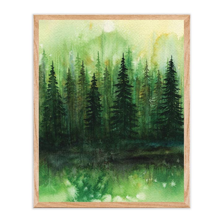 Green Serenity Art Print for wholesale by Green Artist Designs