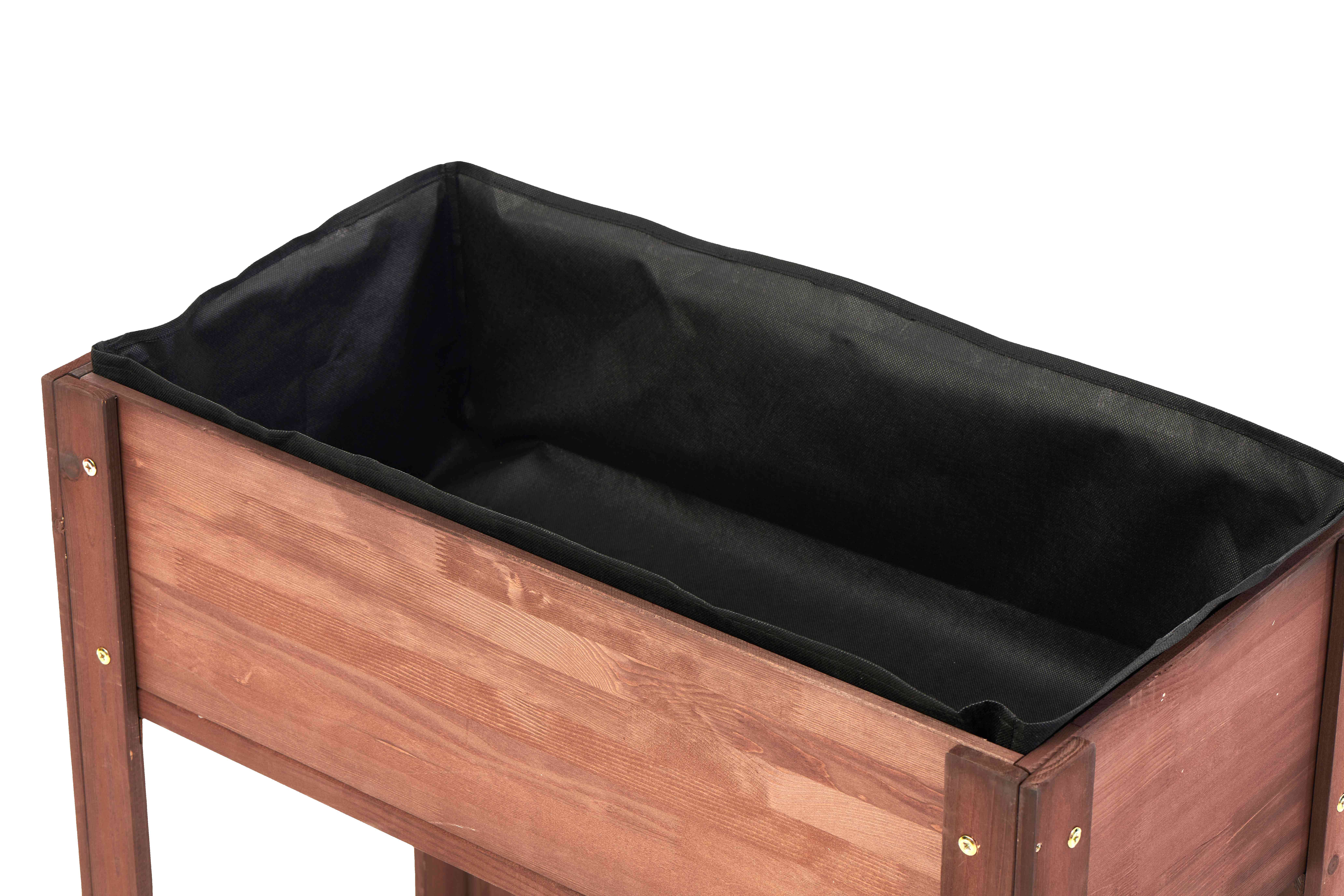 39F Inc. - Wholesale Planter Box - 31" Raised Garden Bed with Legs, Brown/Grey25