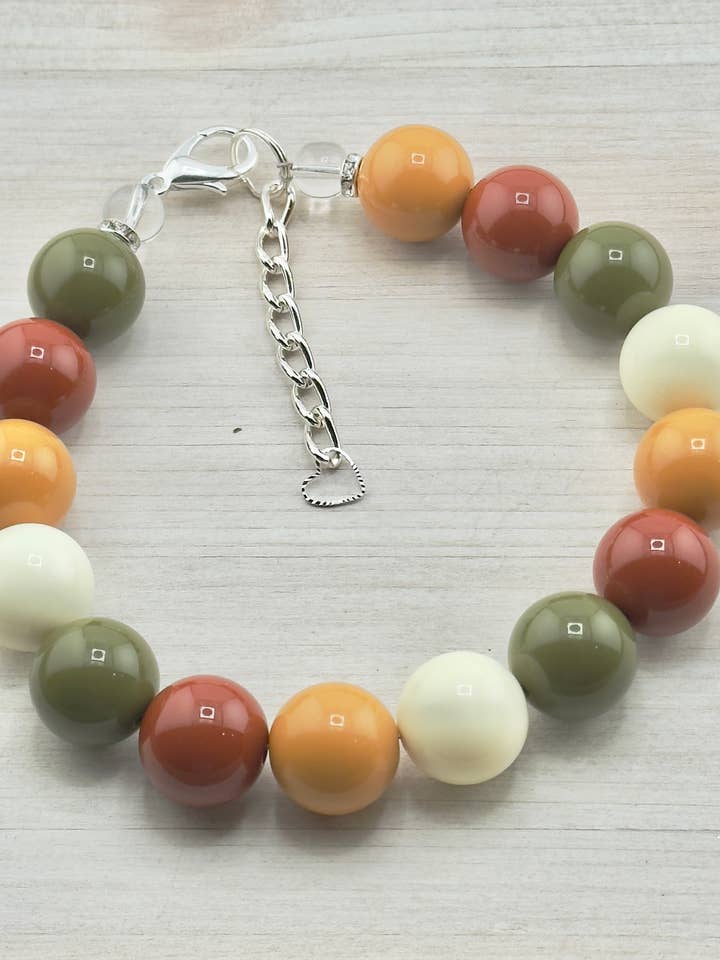 SHADES OF AUTUMN DOG NECKLACE for wholesale by My Trendy Little Pup