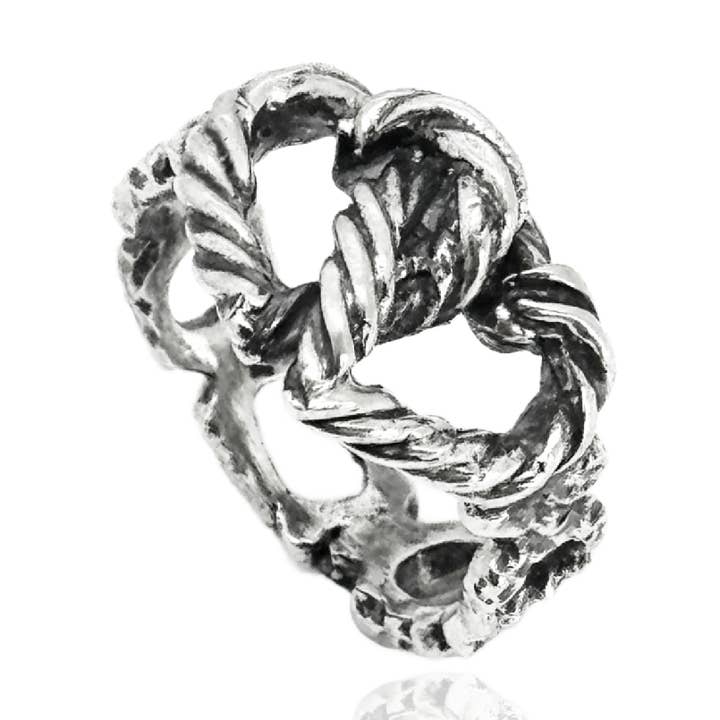 Intertwined Hearts Ring for wholesale by Unaloe