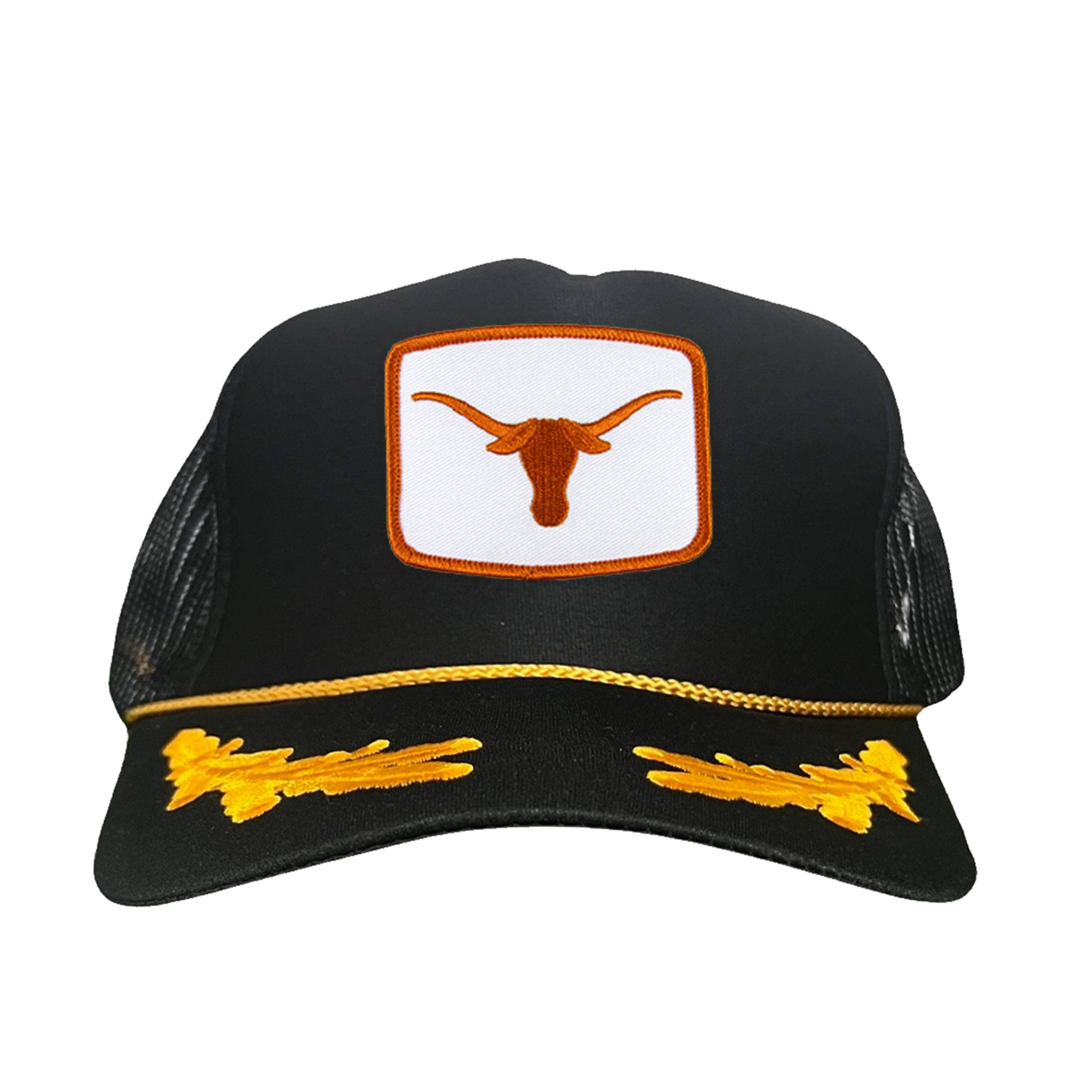 Last Stand Hats, LLC - Wholesale Trucker Hat - Unisex - Texas Longhorns Square Longhorn / Hats / 148 / UT9103 / MM35
