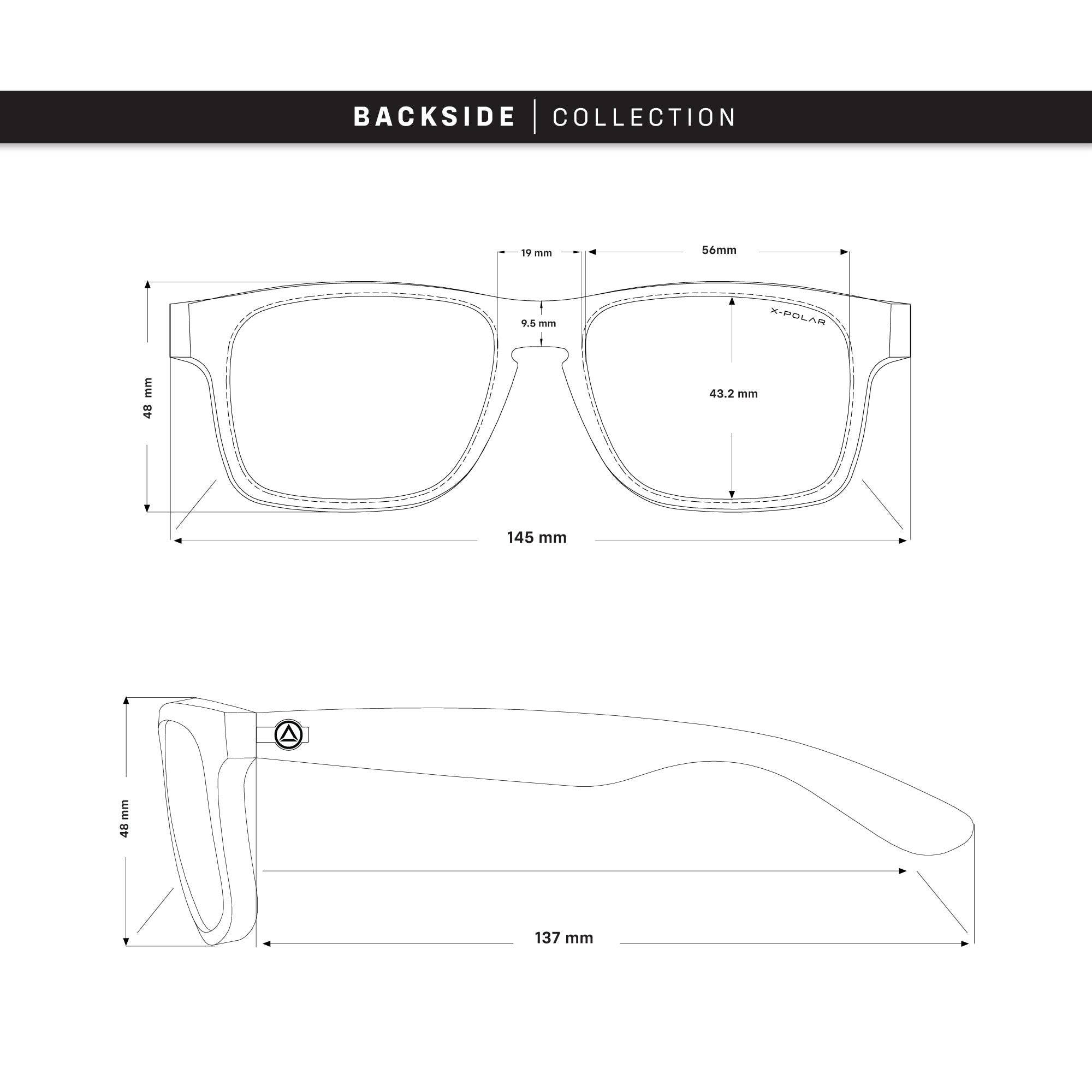 Indicom Brands - Wholesale Sunglasses - Unisex - Backside Blue / Black6