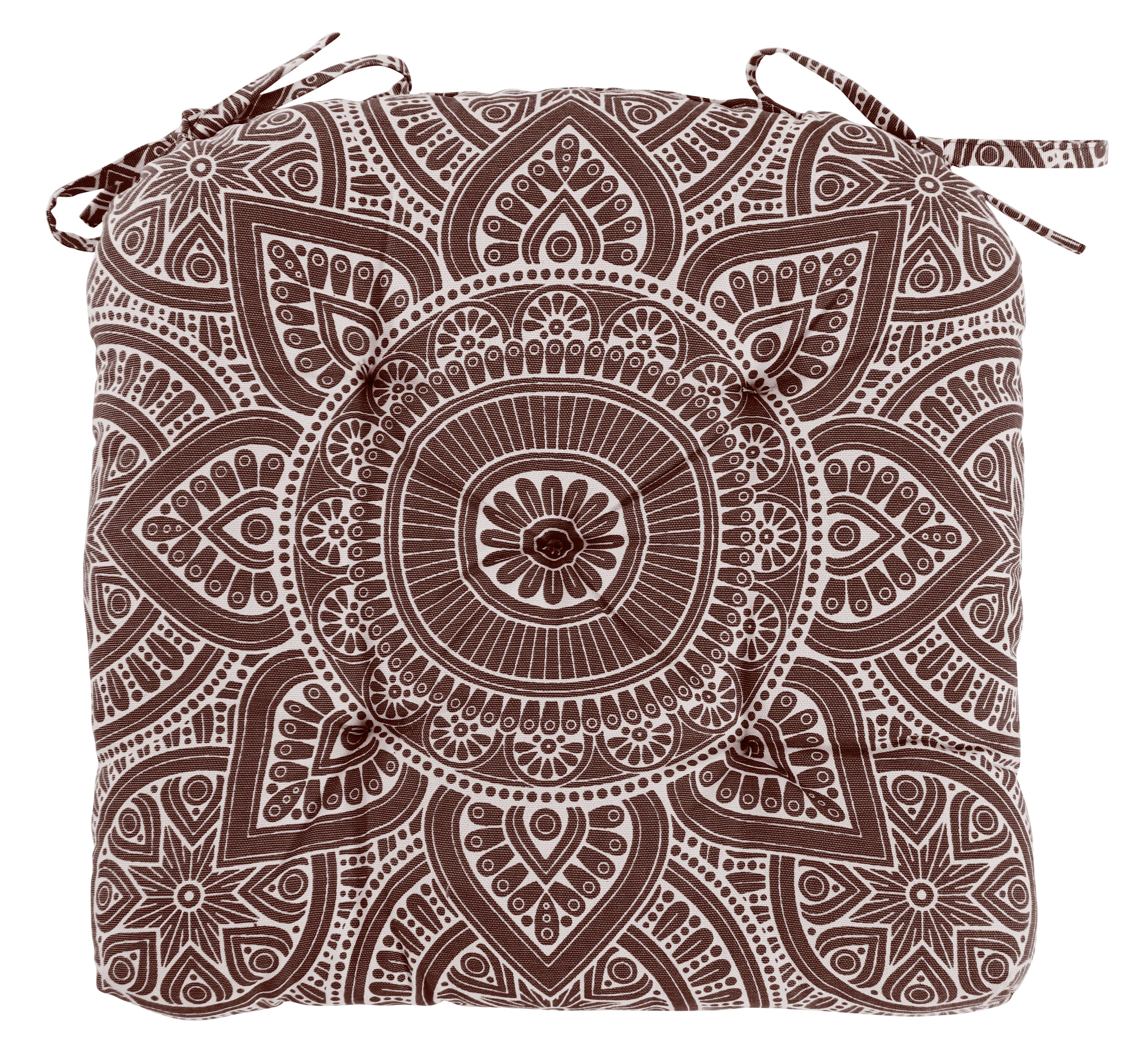 COZY HOMES COLLECTION - Wholesale Chair Cushion - Handmade Cotton Chair Pad Cushion 16" Pads with Ties5