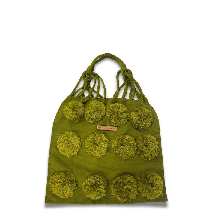 Maria Victoria - Wholesale Crossbody Bag - Women's - Carmela Woven Olive2