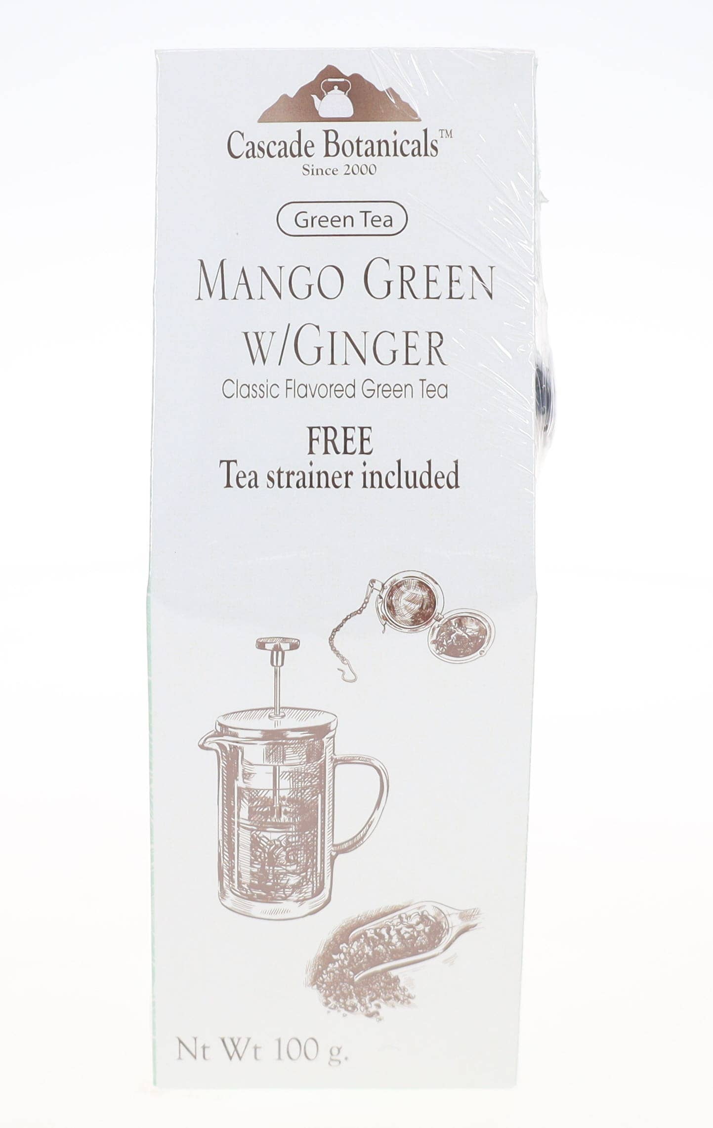 Cascade Teas & Botanicals – wholesale Löst te – Löst grönt te, GRATIS TE-SIL ingår, Klassiska smaker1