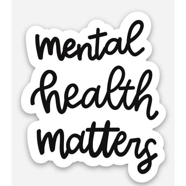 Mental Health Matters Sticker for wholesale by Good Apparel