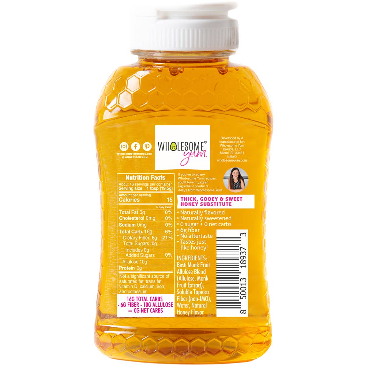 Wholesome Yum - Wholesale Honey - Wholesome Yum Zero Sugar Honey Substitute1