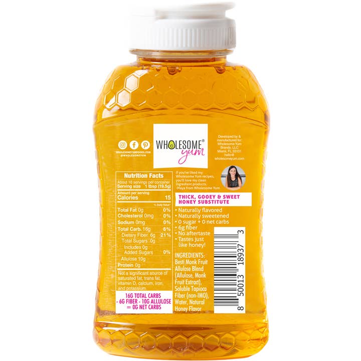 Wholesome Yum - Wholesale Honey - Wholesome Yum Zero Sugar Honey Substitute1