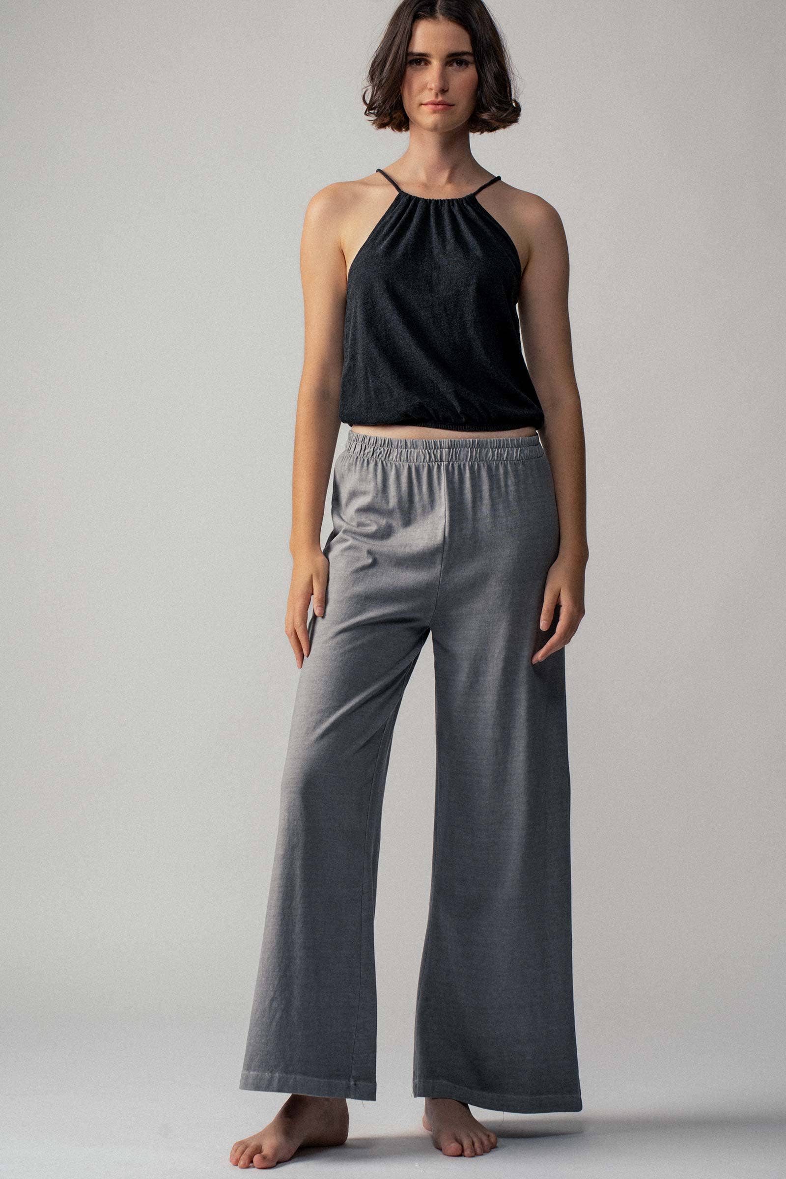 Urban Daizy - Wholesale Pants - Women's - Vintage Wash Cotton Flare Yoga Pants

2