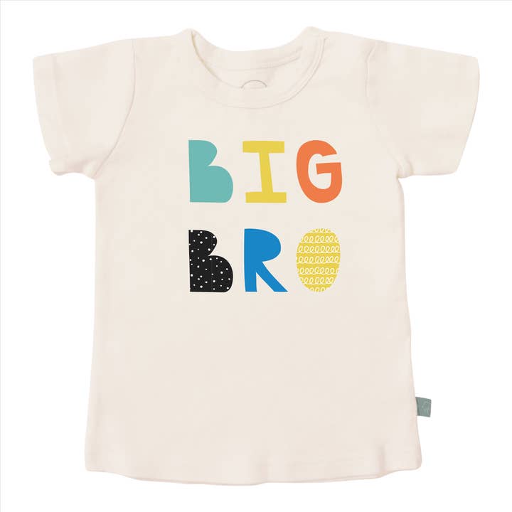 camiseta gráfica para niño pequeño | hermano mayor original para venta al por mayor de Finn + Emma