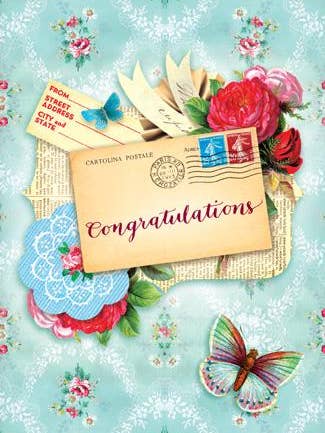 CC251 Herzlichen Glückwunsch für den Großhandel von Cartolina Cards Inc.