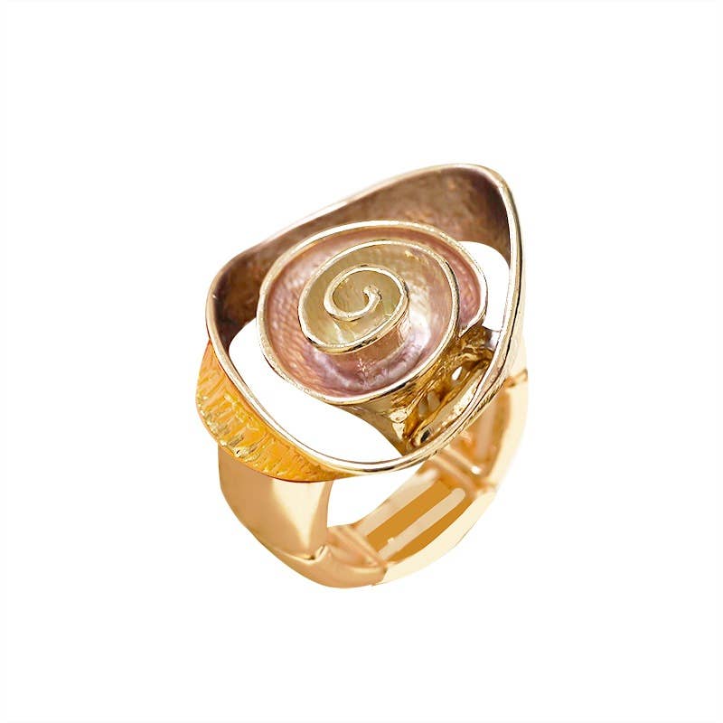 AMORINO SRL - Vendita all'ingrosso Anelli cocktail/statement - ANELLO ELASTICO FIORE SMALTATO - SW25448B1141