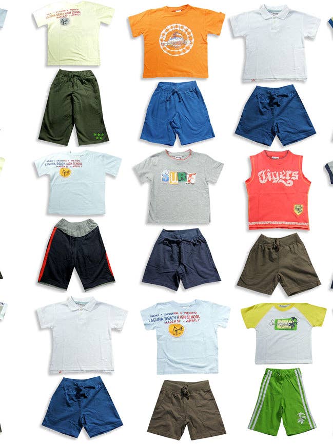 Eastern Off Price – Engroshandel Top- og shortssæt – til børn – Mish Mish småbørn & dreng bomuld kortærmet sæt30