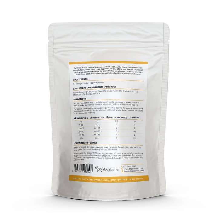 Dog's Lounge – wholesale Pet supplement – Dog – YOLKIE – Free-Range Egg Yolk Topper for Dogs4
