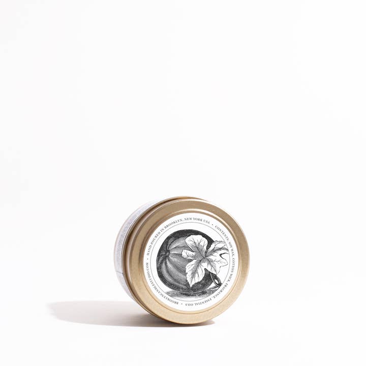Brooklyn Candle Studio - Wholesale Jar/Filled Candle - Toasted Pumpkin Gold Travel Candle