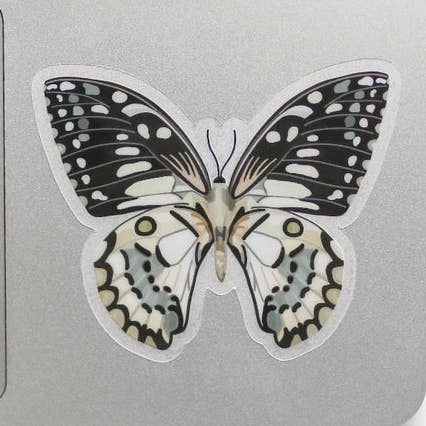 Butterfly Clear Sticker for wholesale by The Sticker Shop