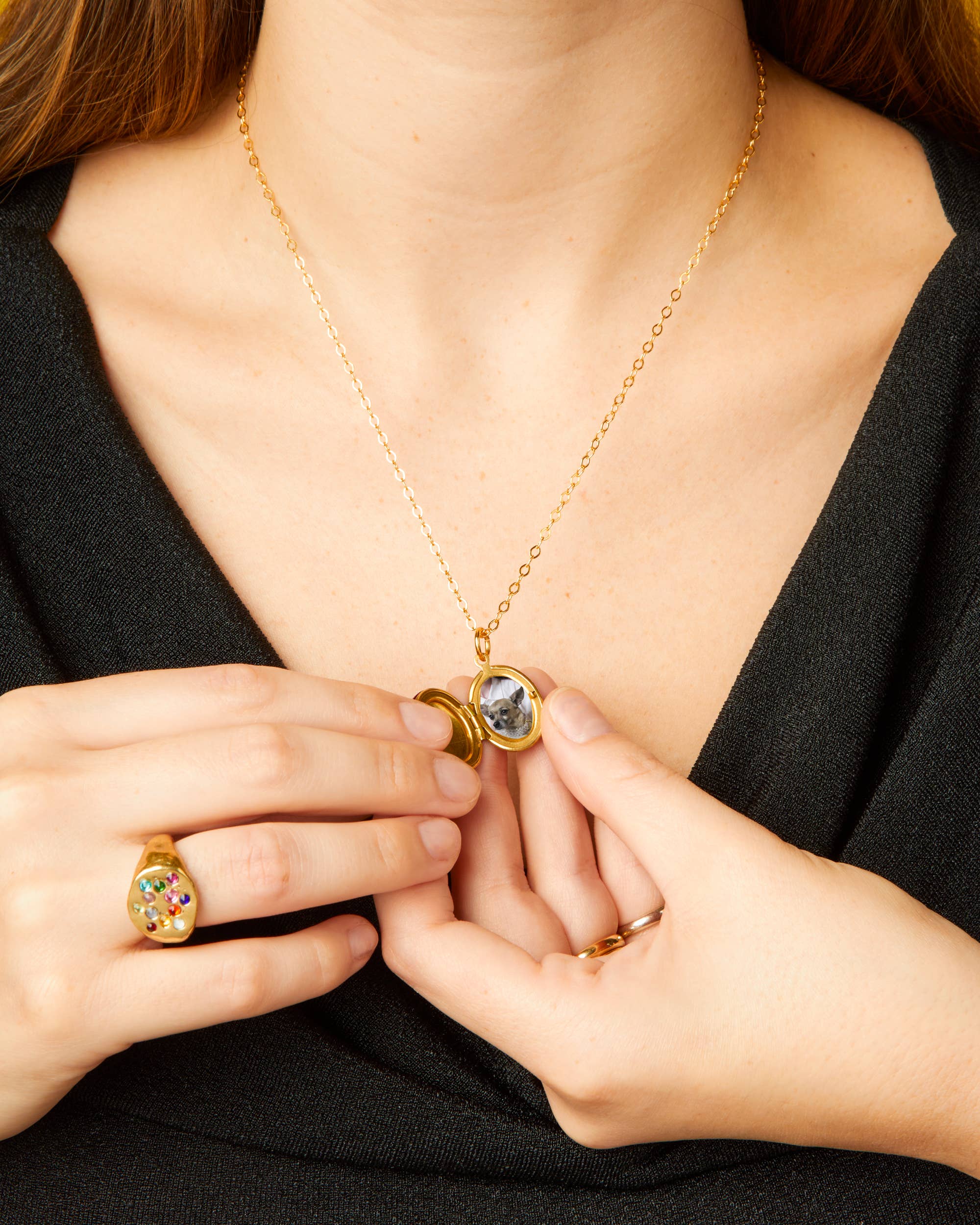 Susan Alexandra - Wholesale Locket Necklace - Olive You Locket4