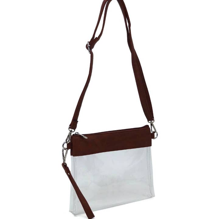 MiMi Wholesale - Wholesale Crossbody Bag - Women's - AD200T Game Day Clear Crossbody Bag/Clutch