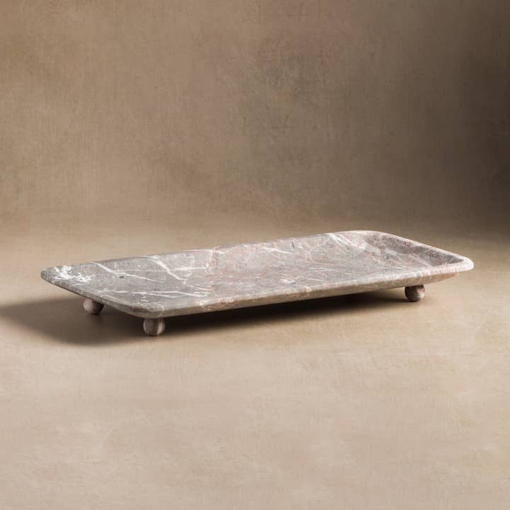 Studio H Collection - Wholesale Decorative Tray - Lucia Tray - Grey Marble