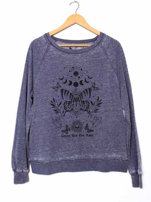 Women's Long Sleeve 'Your Own Magic' Graphic Sweatshirt for wholesale by Good Stuff Apparel