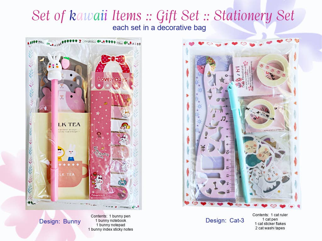 Small Surprises - Wholesale Stationery/Notecard Set - 4pc- cute Stationery Sets kawaii Giftset for girls3