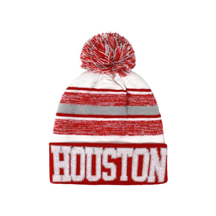 ChoKoLids - Wholesale Beanie - Unisex - US Sports Team City Winter Knit Pom Pom Striped Beanies Hats