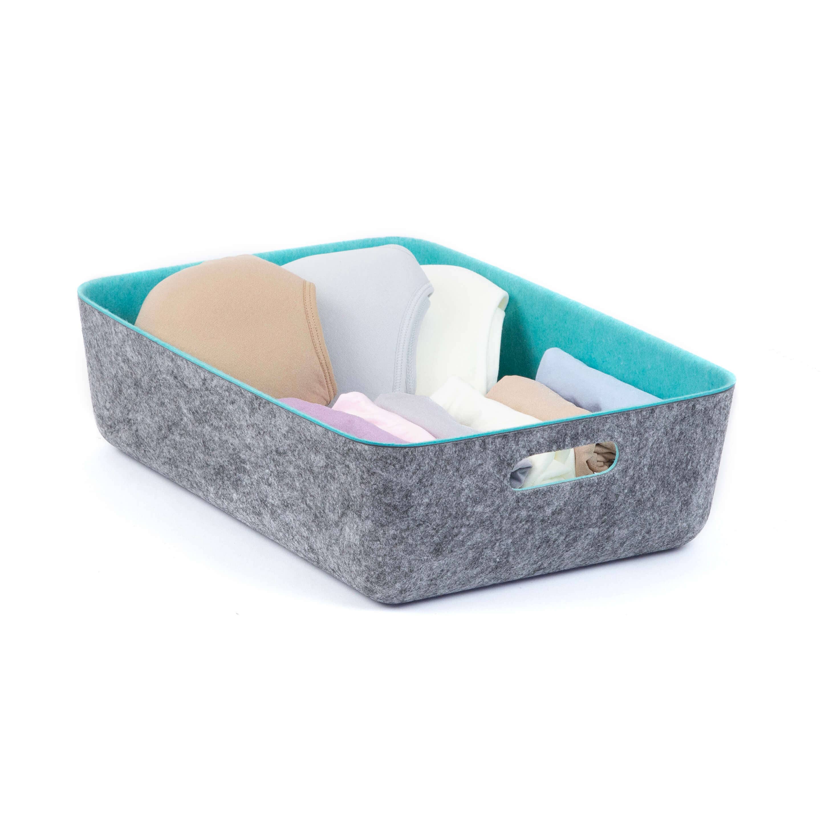 Three by Three Seattle - Wholesale Storage Bin - reSTAK recycled FELT storage medium short bin15