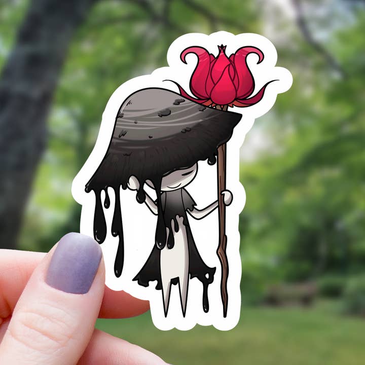 Mushroom Cleric Tabletop RPG Sticker - 3" for wholesale by Mimic Gaming Co