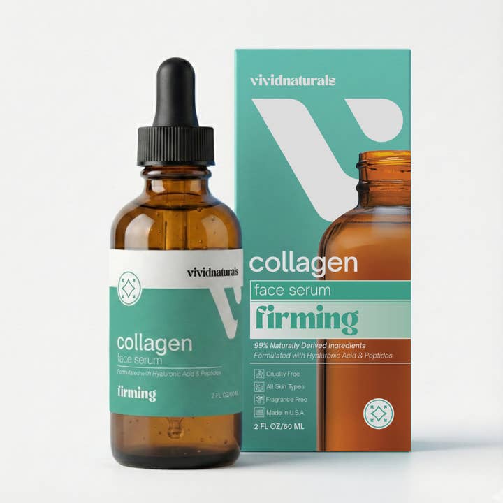 Collagen Facial Serum By Vivid Naturals Skin Care for wholesale by Rensi Beauty