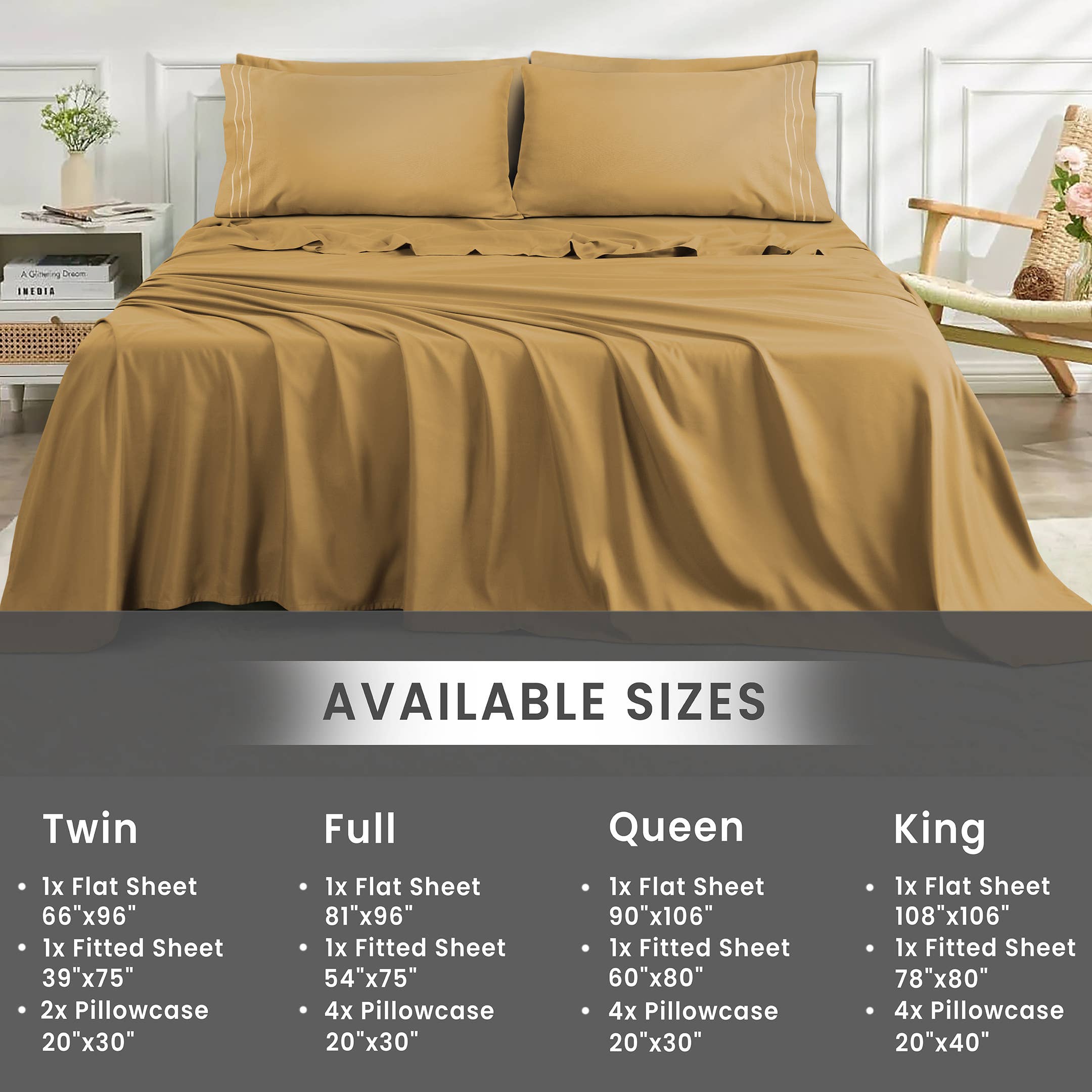 Cottonpassion_US – wholesale Sheet set – Sheet Set 6 Piece Microfiber Bed Sheet Set Ultra Soft Sheets23