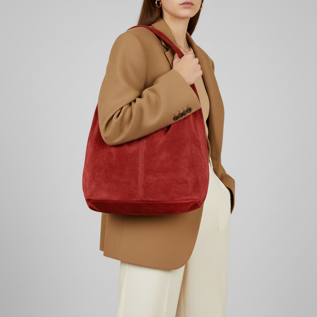 TAKEASY – wholesale Shoulder bag – women's – Suede Leather Hobo Bag15